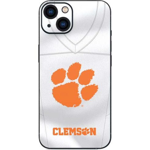 Clemson University White Jersey iPhone Skins